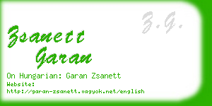 zsanett garan business card